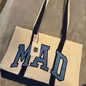 Madhappy tote bag ノベルティ Mad happy X gap Collab tote bag | Depop